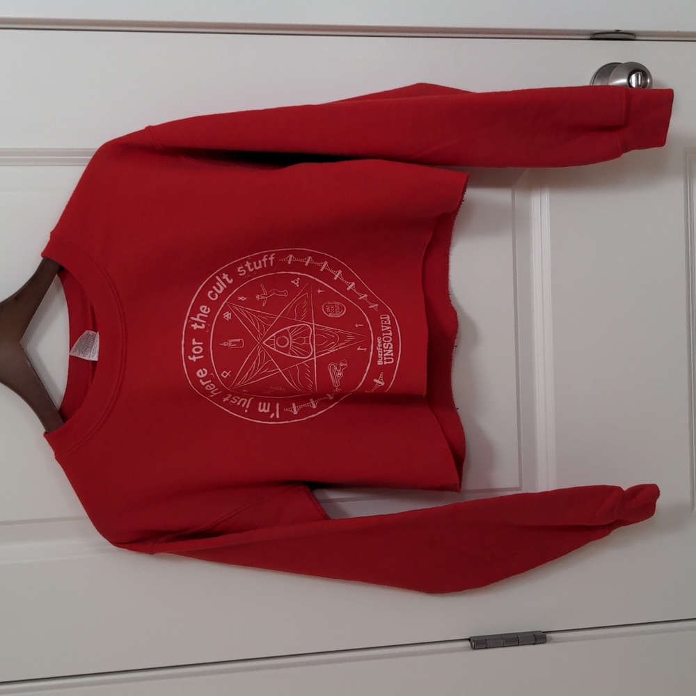 BuzzFeed Unsolved Cropped Sweatshirt